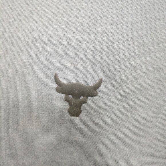 Under Armour Project Rock Sweatshirt Womens Medium Loose Crew Neck Tie Waist - Picture 3 of 12